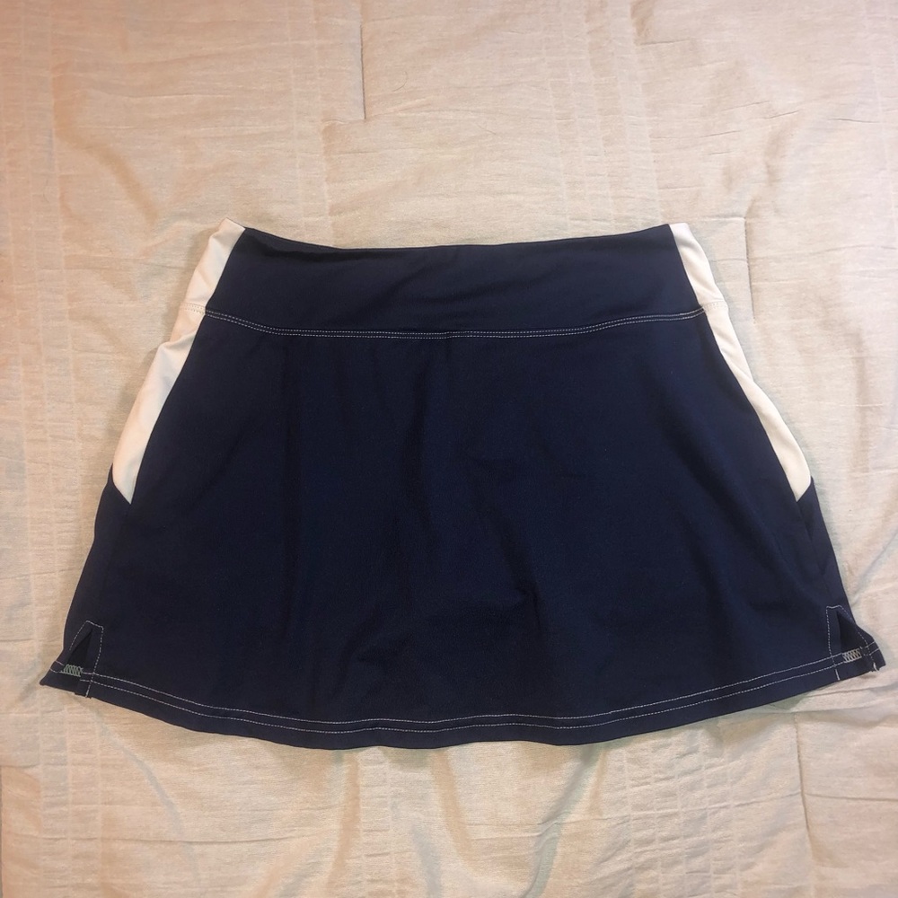 Navy blue tennis skirt